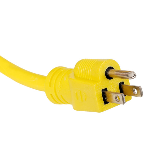 English Elm 100ft Retractable Extension Cord Reel with 4 Grounded Outlets and Heavy Duty 12awg Wire W465P332980