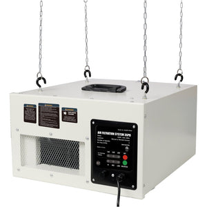 English Elm Remote-controlled Workshop Air Filtration System with Timer 400 Cfm Ceiling Mount Etl W465P339546