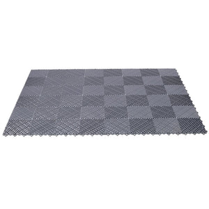 English Elm 25pcs Polypropylene Interlocking Drainage Floor Tiles for Garage Patio Shower Areas Gray W465P347246