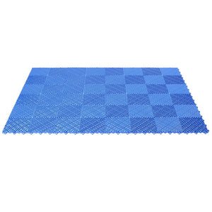 English Elm 25pcs Polypropylene Interlocking Drainage Floor Tiles for Garage Patio Shower Areas Blue W465P347247