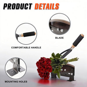English Elm 16-inch Floral Bunch Cutter High Carbon Steel Blade Ergonomic Handle Professional Garden Tool W465P366557
