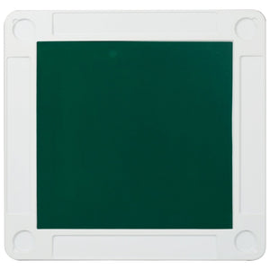 English Elm Square Folding Game Table with Green Felt Top Cup Holders and Chip Trays for 4 Players W465P367355