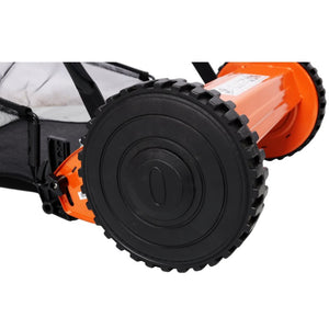 English Elm 14-Inch Five Blade Push Reel Mower with Scissor Cut Precision and Grass Catcher W465P369979