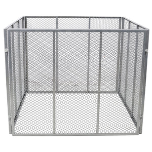 English Elm Large Powder Coated Steel Wire Mesh Compost Bin 172 Gallon Rust Resistant Garden W465P370172
