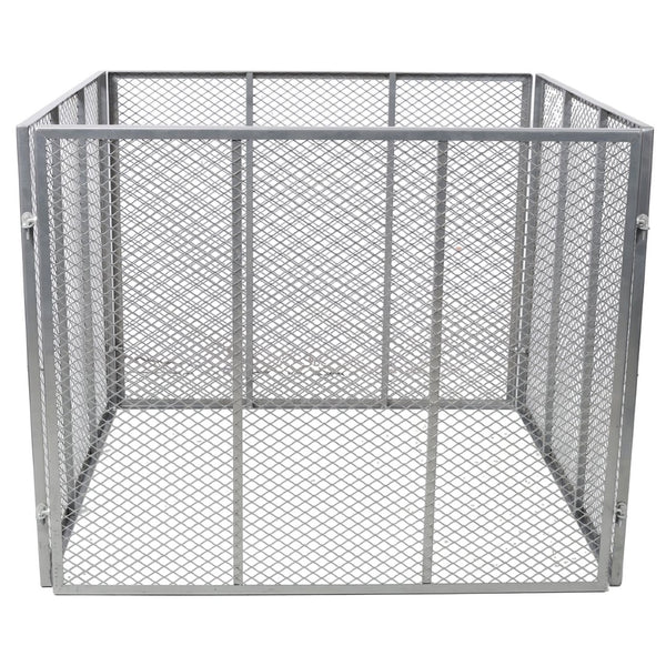 English Elm Large Powder Coated Steel Wire Mesh Compost Bin 172 Gallon Rust Resistant Garden W465P370172