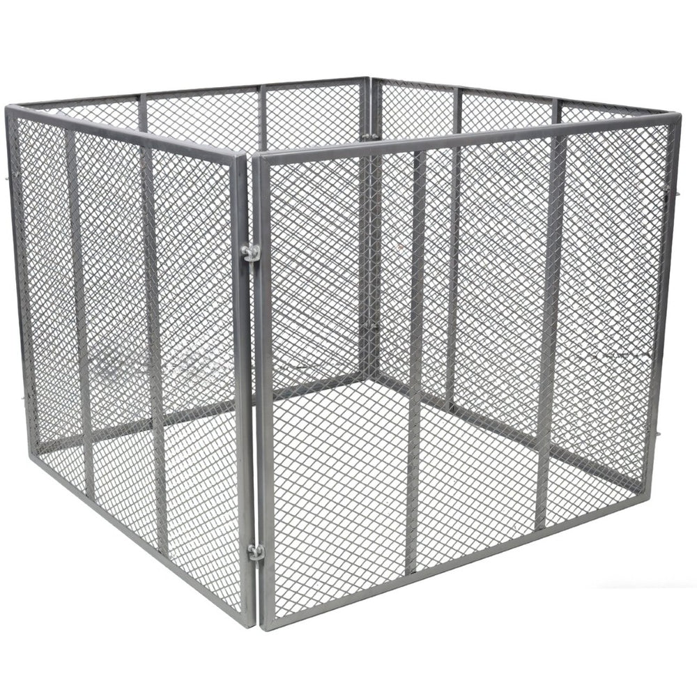 English Elm Large Powder Coated Steel Wire Mesh Compost Bin 172 Gallon Rust Resistant Garden W465P370172