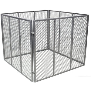 English Elm Large Powder Coated Steel Wire Mesh Compost Bin 172 Gallon Rust Resistant Garden W465P370172