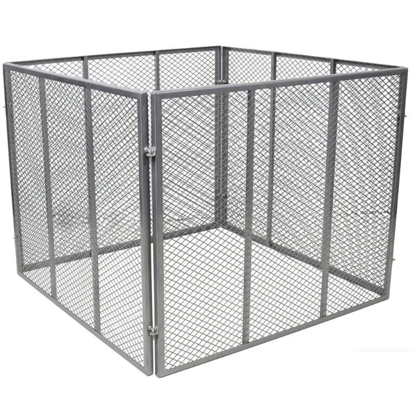English Elm Large Powder Coated Steel Wire Mesh Compost Bin 172 Gallon Rust Resistant Garden W465P370172