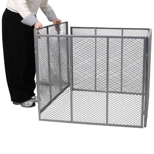English Elm Large Powder Coated Steel Wire Mesh Compost Bin 172 Gallon Rust Resistant Garden W465P370172