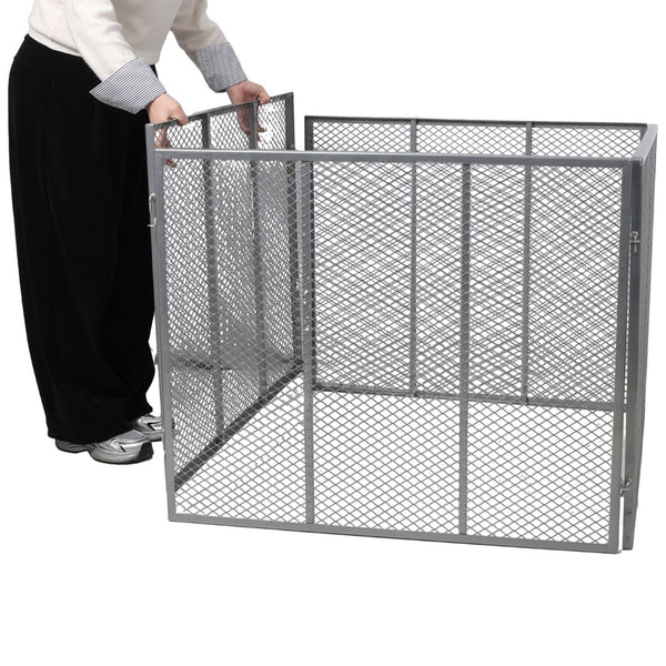 English Elm Large Powder Coated Steel Wire Mesh Compost Bin 172 Gallon Rust Resistant Garden W465P370172