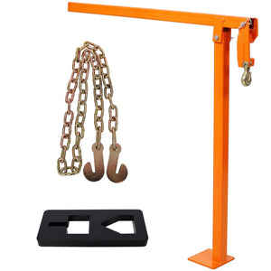 English Elm 36" T-post Puller Heavy Duty Lever Tool with Alloyed Steel Build and Lifting Chain W465P373027