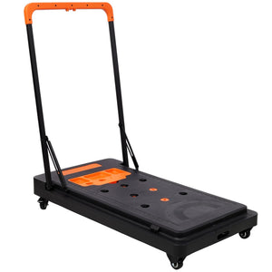 English Elm 8-in-1 Folding Workbench with Lockable Wheels Heavy Duty Abs Aluminum Garage Workshop W465P409117