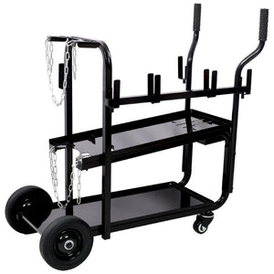 English Elm 2Pack Heavy Duty Furniture Movers with Ratchet Straps and Swivel Casters for Safe Transport Black 38.3 L x 19.2 W x 37 H W465P409157