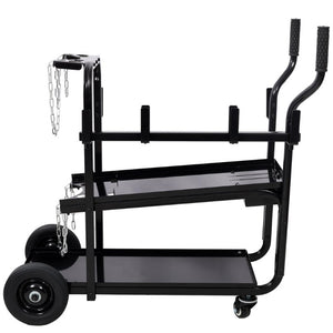 English Elm 2Pack Heavy Duty Furniture Movers with Ratchet Straps and Swivel Casters for Safe Transport Black 38.3 L x 19.2 W x 37 H W465P409157
