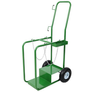 English Elm Heavy Duty Rolling Welding Cart Two Tier Steel Trolley for MIG TIG ARC Plasma Cutter 27.6 L x 20.5 W x 51.2 H W465P409984