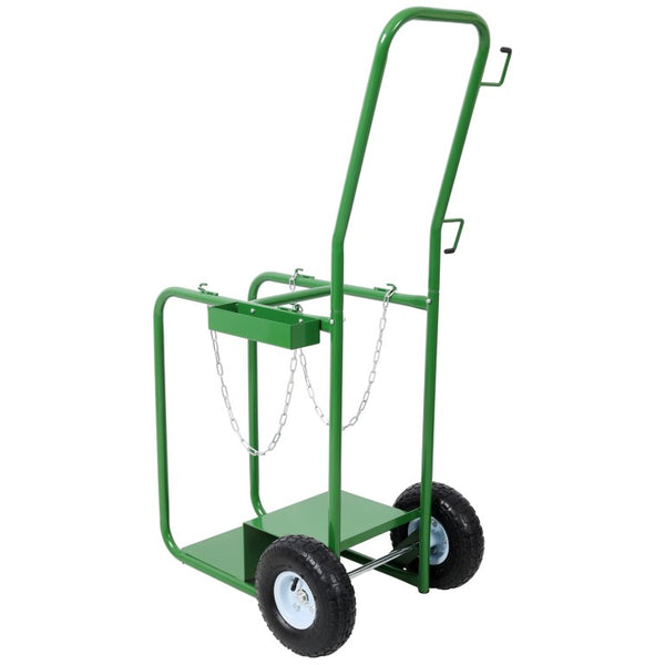 English Elm Heavy Duty Rolling Welding Cart Two Tier Steel Trolley for MIG TIG ARC Plasma Cutter 27.6 L x 20.5 W x 51.2 H W465P409984