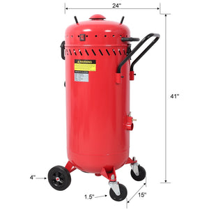 English Elm 28 Gallon Dustless Sandblaster with 1200w Vacuum Motor Abrasive Recycle Metal Prep W465P434424