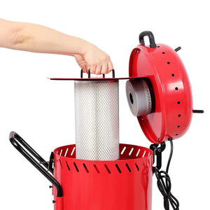 English Elm 28 Gallon Dustless Sandblaster with 1200w Vacuum Motor Abrasive Recycle Metal Prep W465P434424