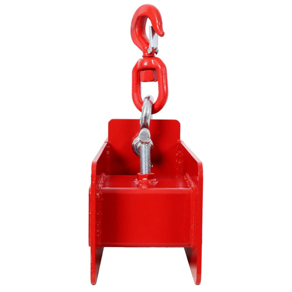 English Elm Heavy Duty Forklift Crane Hook Attachment 4400 Lb Steel Swivel Hoist Industrial W465P442608