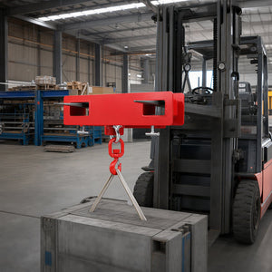 English Elm Heavy Duty Forklift Crane Hook Attachment 4400 Lb Steel Swivel Hoist Industrial W465P442608