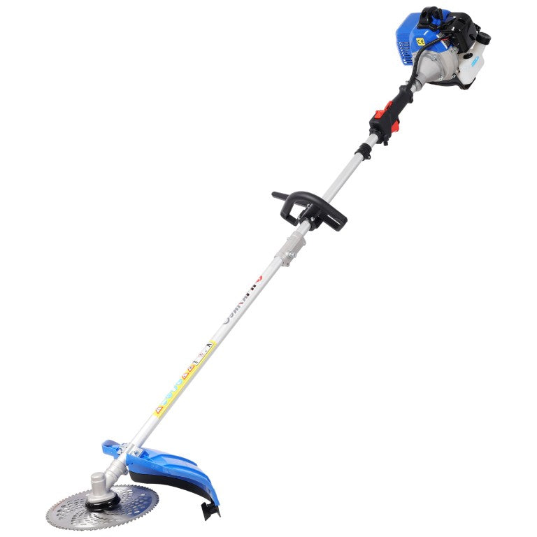 English Elm 7 in 1 Gas Powered Yard Tool 33Cc Engine with Trimmer Edger Brush Cutter and Saw W465P475539