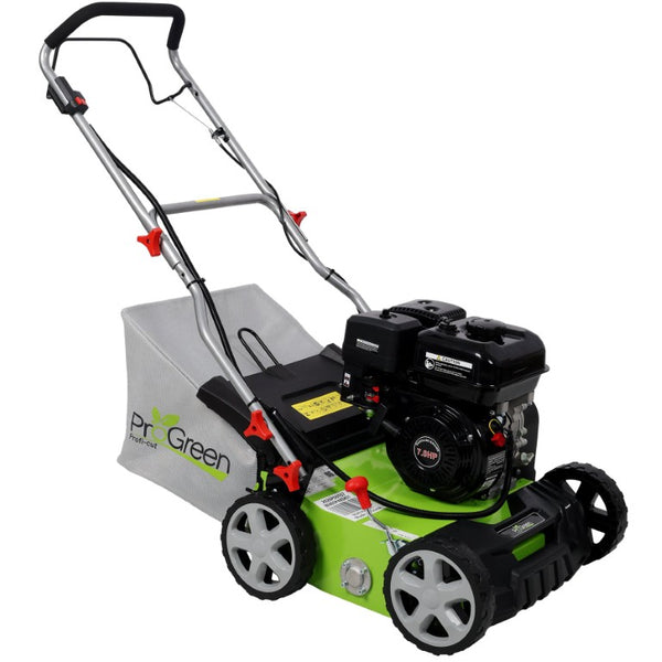 English Elm Progreen 7HP Gas Powered 2In1 Scarifier Aerator with 16 Inch Wide Cutting Path W465P480451