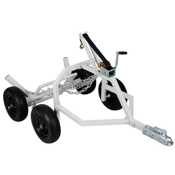 English Elm Atv Tow Log Skidding Arch with 1000 Lb Capacity and Pneumatic Tire Support W465S00019