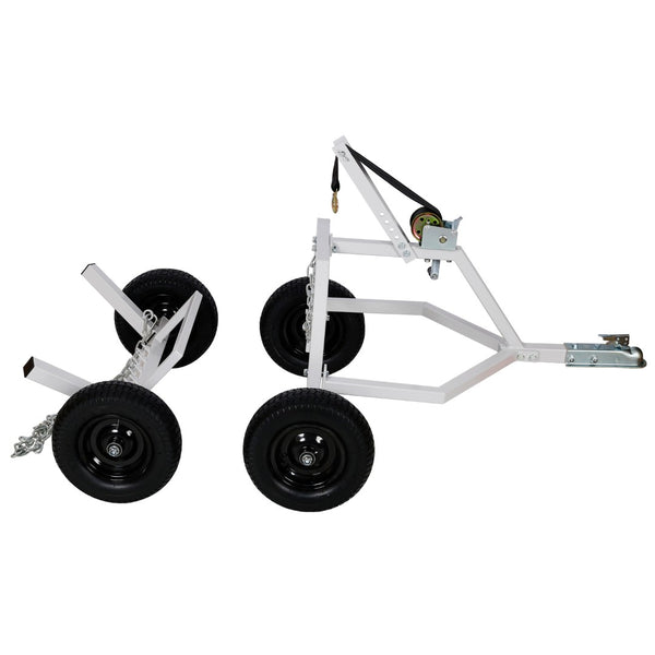 English Elm Atv Tow Log Skidding Arch with 1000 Lb Capacity and Pneumatic Tire Support W465S00019
