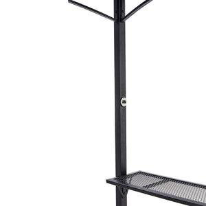English Elm Grill Gazebo Outdoor Steel Hardtop Canopy with Uv Protection and Built-in Side Shelves W465S00025