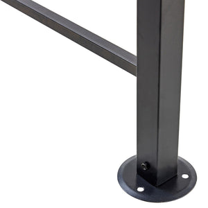 English Elm Grill Gazebo Outdoor Steel Hardtop Canopy with Uv Protection and Built-in Side Shelves W465S00025