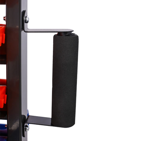 English Elm 90 Bin Double Sided Rolling Steel Parts Rack with Locking Casters for Garage Workshops W465S00026