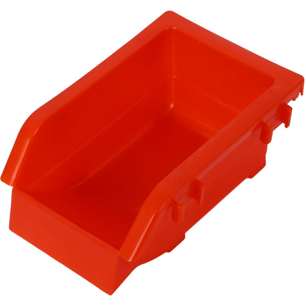English Elm 90 Bin Double Sided Rolling Steel Parts Rack with Locking Casters for Garage Workshops W465S00026
