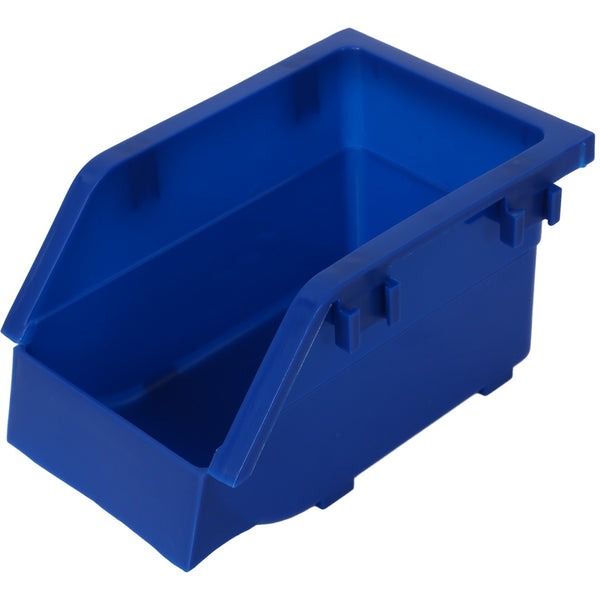 English Elm 90 Bin Double Sided Rolling Steel Parts Rack with Locking Casters for Garage Workshops W465S00026
