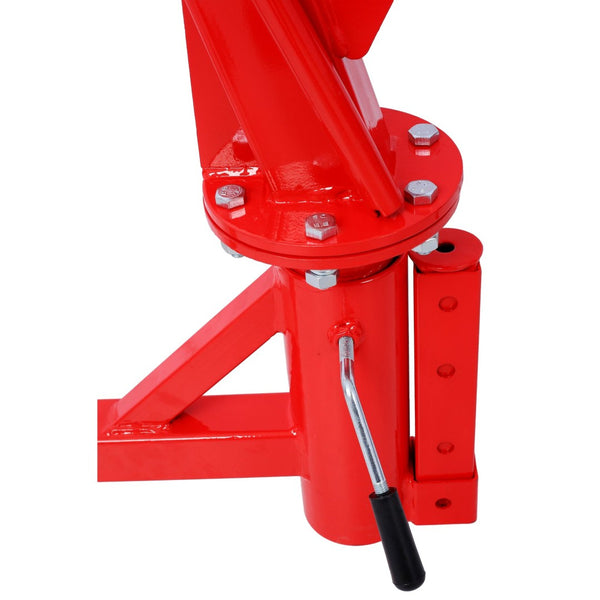 English Elm 500lb Hitch Mount Jib Crane Hydraulic Swivel Lift for Truck Bed Engine Pwc Cargo W465S00077