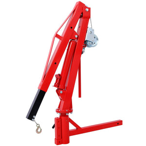 English Elm 500lb Hitch Mount Jib Crane Hydraulic Swivel Lift for Truck Bed Engine Pwc Cargo W465S00077