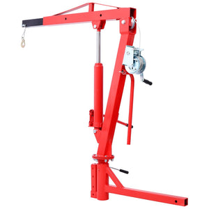 English Elm 500lb Hitch Mount Jib Crane Hydraulic Swivel Lift for Truck Bed Engine Pwc Cargo W465S00077