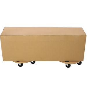 English Elm Furniture Moving Dolly Set of 4 Round Wood Platform Rollers 500 Lb Capacity Each W465S00078