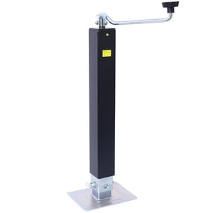 English Elm 8,000 Lbs Weld-on Drop Leg Trailer Jack with Zinc Inner Tube and Top Wind Design W465S00137