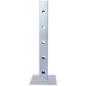 English Elm 8,000 Lbs Weld-on Drop Leg Trailer Jack with Zinc Inner Tube and Top Wind Design W465S00137