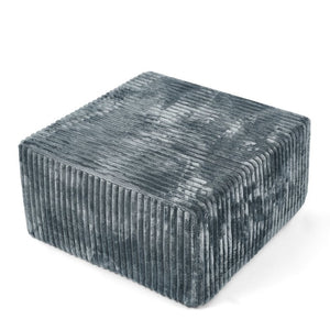 English Elm Square Corduroy Upholstered Modular Ottoman Cube for Living Room Accent Seating W487P496386