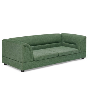 English Elm Oversized Pet Sofa with Curved Armrests Linen Upholstery for Large Dogs and Cats Olive Green W487P497599