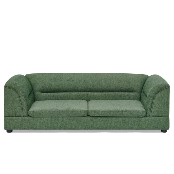 English Elm Oversized Pet Sofa with Curved Armrests Linen Upholstery for Large Dogs and Cats Olive Green W487P497599