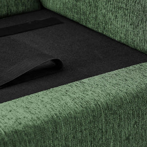 English Elm Oversized Pet Sofa with Curved Armrests Linen Upholstery for Large Dogs and Cats Olive Green W487P497599