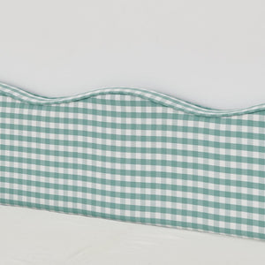English Elm Full‑size Convertible Daybed Sofa with Pull-out Trundle Pockets and Polyester Upholstery Gingham Cyan W487S00544