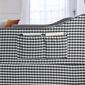 English Elm Full‑size Convertible Daybed Sofa with Pull-out Trundle Pockets and Polyester Upholstery Tufted Button Black W487S00567
