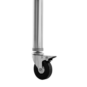 English Elm Stainless Steel NSF Prep Table with Locking Casters and Adjustable Undershelf W5006P397543