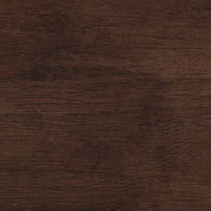 English Elm Queen Solid Rubberwood Platform Bed with Wave Headboard and Reinforced Slat Base Walnut W504P473259