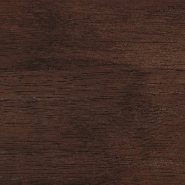 English Elm Queen Solid Rubberwood Platform Bed with Wave Headboard and Reinforced Slat Base Walnut W504P473259