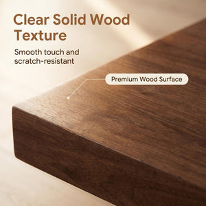 English Elm Square Walnut Finish Coffee Table with Pedestal Base for Low Seating Living Rooms W5098P516127