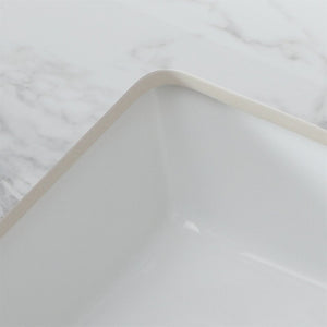 English Elm 43X22bathroom Sintered Stone Carrara Vanity Top with Undermount Ceramic Sink Backsplash W509P211127